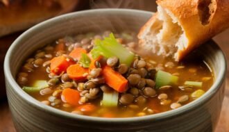 French Lentil Soup Vegan